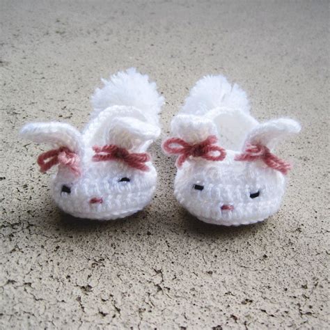 Crochet Bunny Slippers | She's Got the Notion