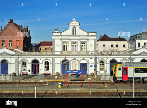 The railway station of Ronse, oldest train station of the European ...