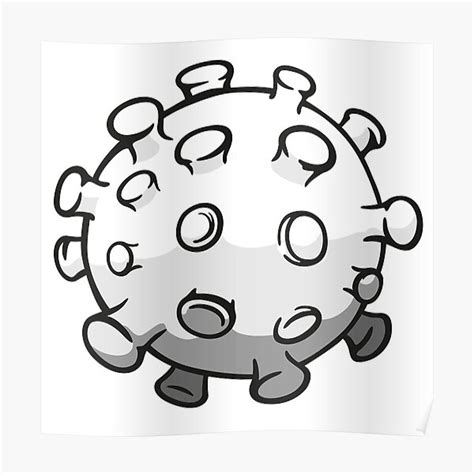 "Illustration cartoon corona virus a microorganism, sars, covid 19" Poster for Sale by ...