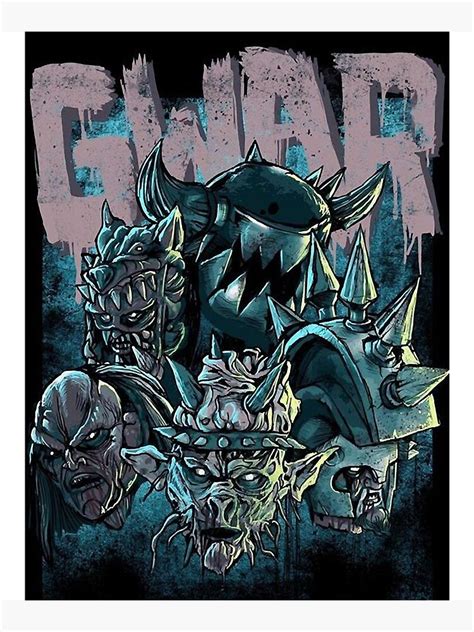 "gwar - best logo" Poster by amalimills | Redbubble