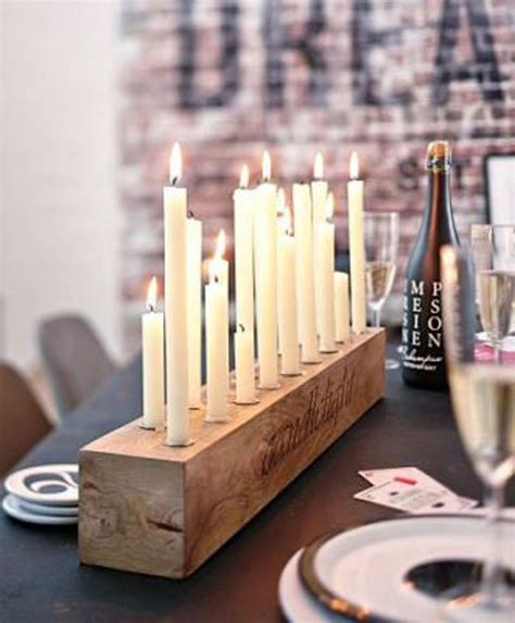 Candle Holder, Candlesticks , Wood Candle Holder , Center Piece , Birthday Candle Holder ...