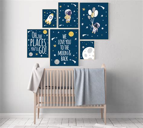 Nursery decor boy space, space poster for kids, space nursery wall art, boys room decor space ...