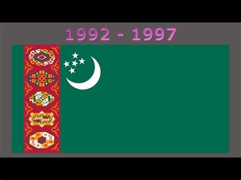 History of the Turkmen flag - YouTube