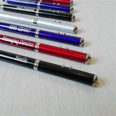 Laser Pointer Pen With LED Flashlight & Stylus | By MugArt