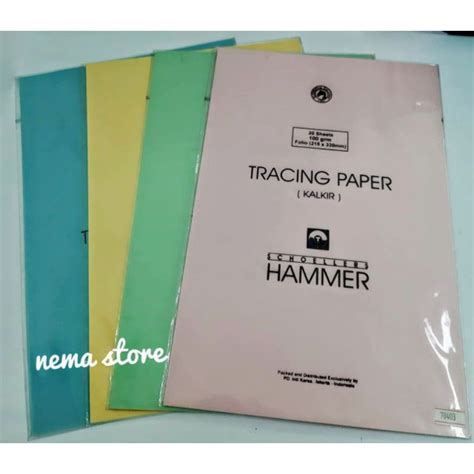 Jual KERTAS KALKIR FOLIO WARNA/ TRACING PAPER FOLIO WARNA/ KERTAS ...