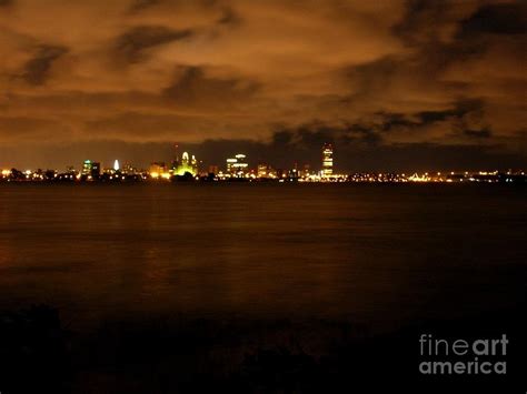 Buffalo Skyline at Night Photograph by Deborah Selib-Haig - Fine Art America