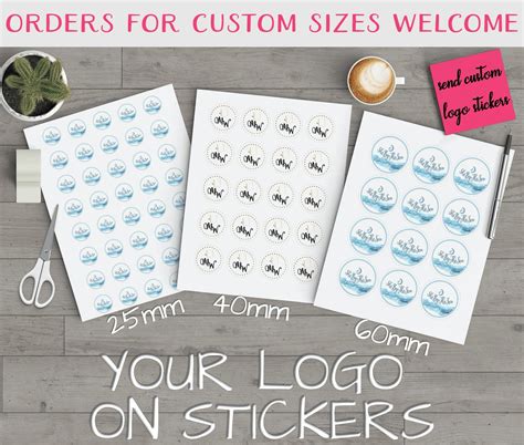 Round Custom Stickers, Custom Image Sticker, Business Logo Stickers ...