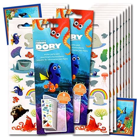 Finding Dory Stickers Party Favors ~ Set of 2 Sticker Packs ~ 16 Sheets Over 380 Finding Dory ...