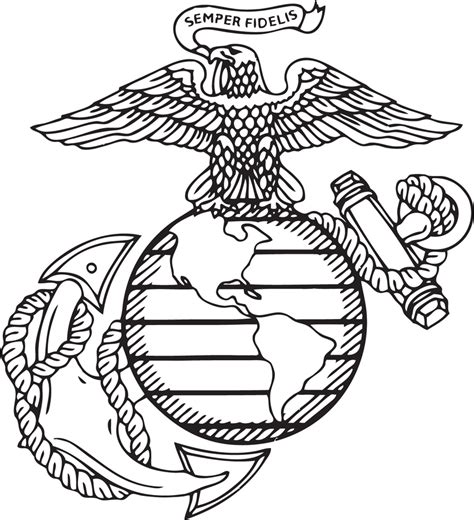 Usmc Emblem Drawing at GetDrawings | Free download