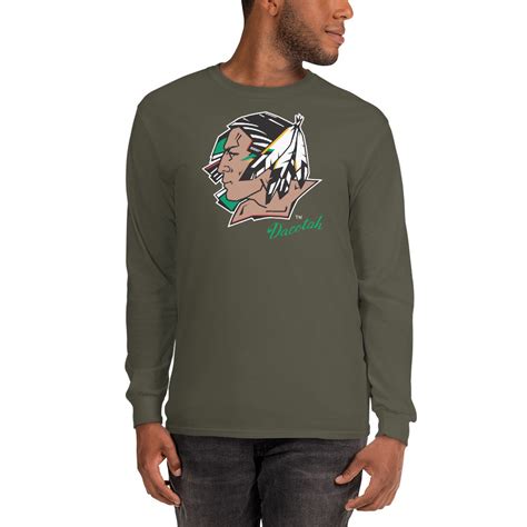 Fighting Sioux Classic Logo Long Sleeve Shirt – Fighting Sioux Forever