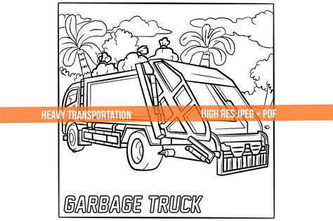 Free Printable Garbage Truck Coloring Pages