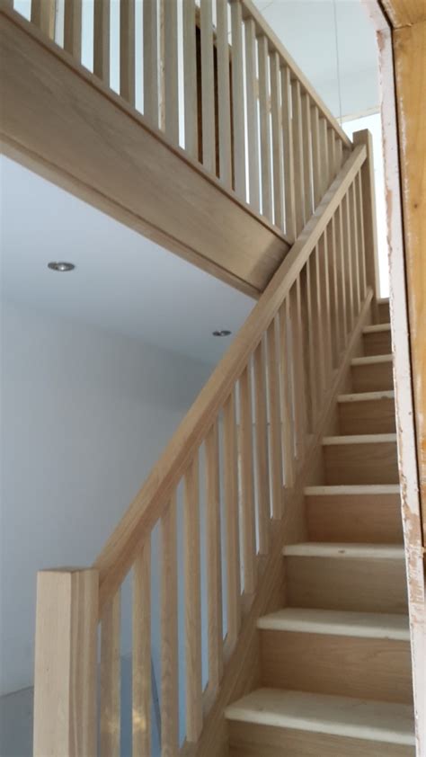 Ash staircase with volute - Bartlett Joinery And Carpentry