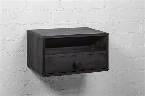 Floating Nightstand With Drawer Black Nightstand Floating - Etsy