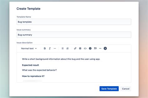 Using Issue Templates in Jira