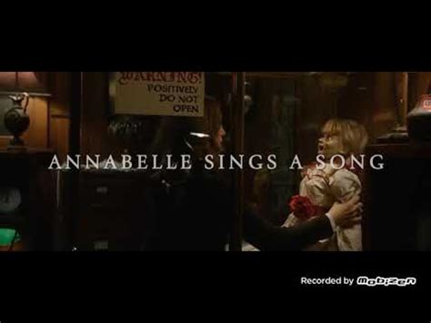 Annabelle sings a song - YouTube