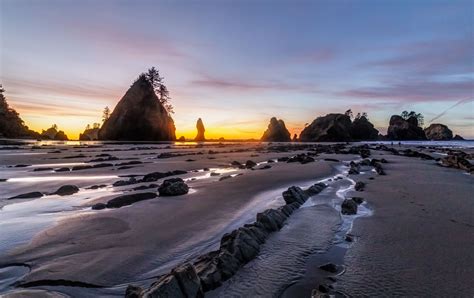 Point-of-the-Arches-at-Sunset,-Olympic-National-Park | North Western ...