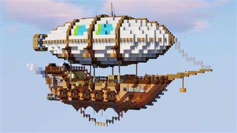 Passenger Airship Minecraft Map | Minecraft ships, Minecraft steampunk ...