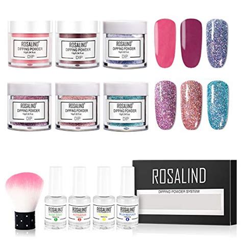 ROSALIND Nail Dip Powder Starter Kits Acrylic Nails Powder Nail ...