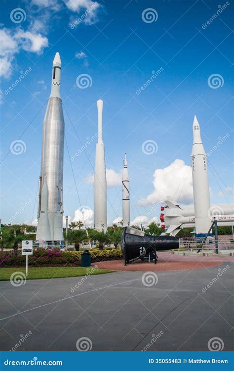 Rocket Garden Kennedy Space Centre Editorial Stock Photo - Image of ...