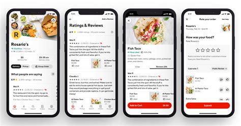 DoorDash adds reviews, food ratings to app