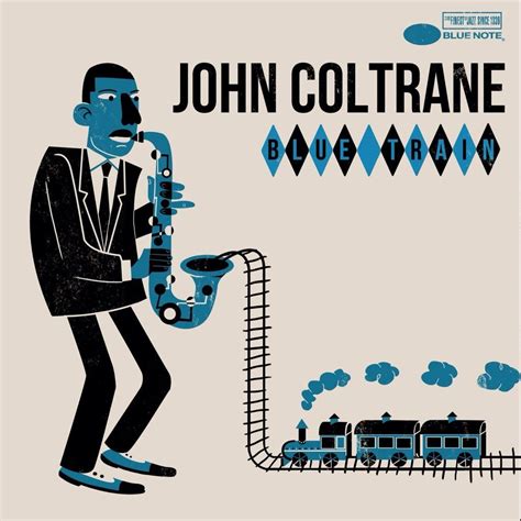 Coltrane's "Blue Trane" 1957 - cover art by Jim Flora | Jazz poster, Album cover design, Jazz