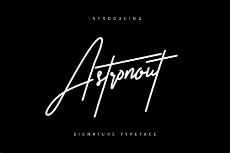 Astronout Signature Font :: Behance