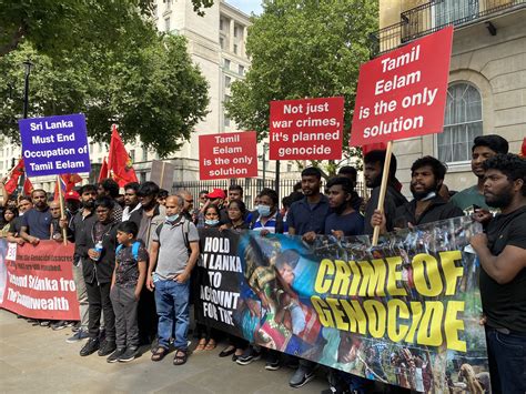 British Tamils mark Black July with protest at Downing Street | Tamil Guardian