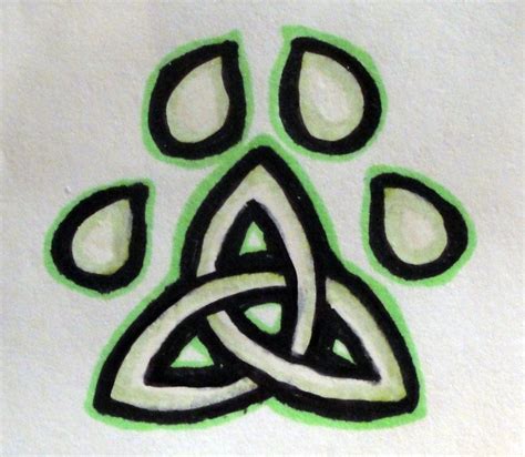 Celtic Pawprint Tattoo by WYNTERFANG on deviantART | Pawprint tattoo, Celtic tattoos, Dog paw tattoo