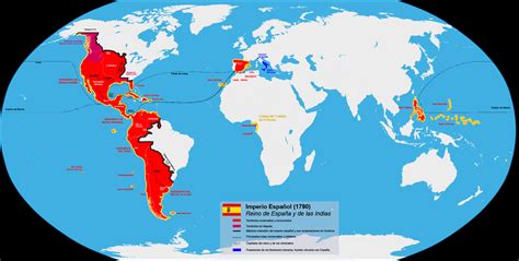 Imperio Español: las antiguas colonias españolas