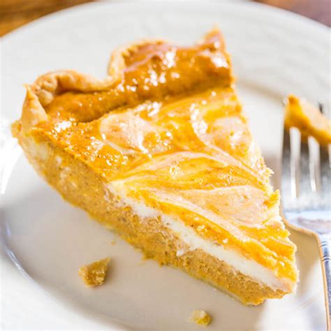 Pumpkin Cream Cheese Pie - Averie Cooks