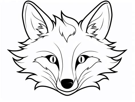 Charming Red Fox Coloring - Coloring Page