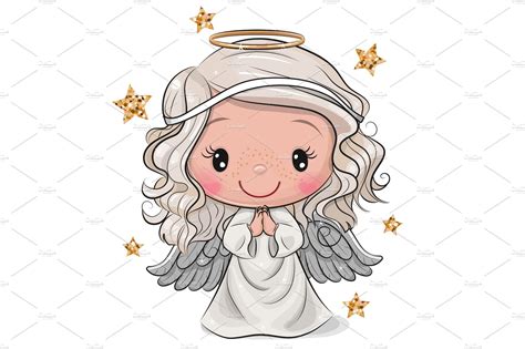 Angel Pictures Cartoon : Cute Cartoon An Angel Royalty Free Vector ...