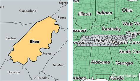 Rhea County, Tennessee / Map of Rhea County, TN / Where is Rhea County?