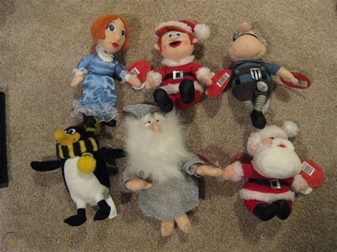 Santa Claus Is Comin To Town Beanie FULL SET HTF 6 Stuffed Plush LOT ...