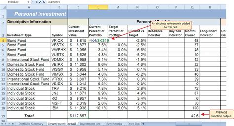 Excel Spreadsheet For Shares Portfolio with Sample Investment Portfolio ...