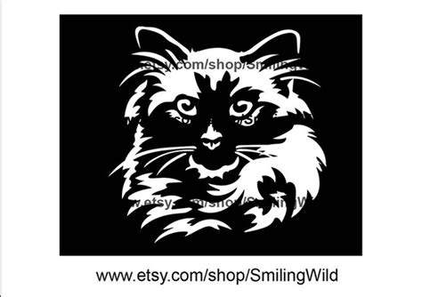 Ragdoll Cat Svg Vector Graphic Clip Art Design Ragdoll Cat - Etsy