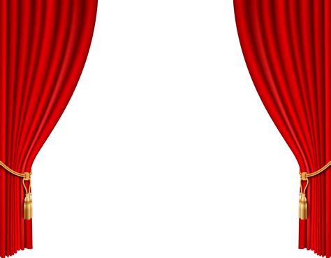 Red theatrical curtain 19617303 PNG