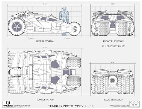 Batmobile : The Tumbler Blueprints and Specification