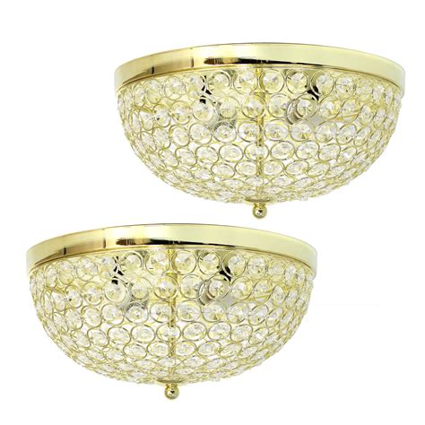 Crystal Flush Mount Ceiling Lights - Clarus 3 Light Chrome Crystal ...