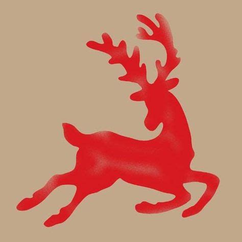 Christmas reindeer stencil | Christmas stencils