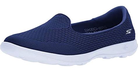 Skechers Go Walk Lite Trainers in Navy/Gray (Blue) - Lyst