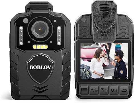 BOBLOV KJ25 1440P Body Camera, Built-in 3000mAh Large Battery for 13 Hours Video Shooting with ...