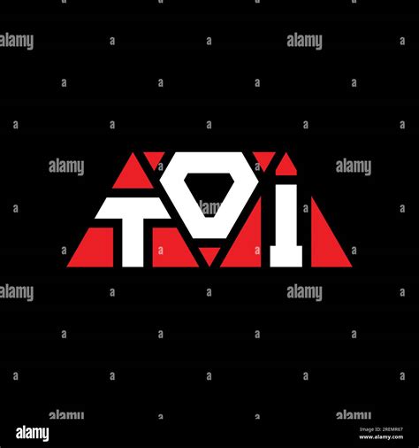 TOI triangle letter logo design with triangle shape. TOI triangle logo design monogram. TOI ...