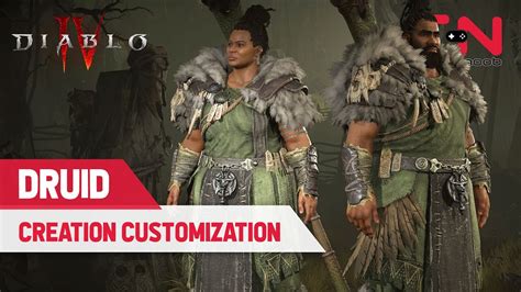 Diablo 4 Druid Customization Options for Female and Male Character Creation - YouTube