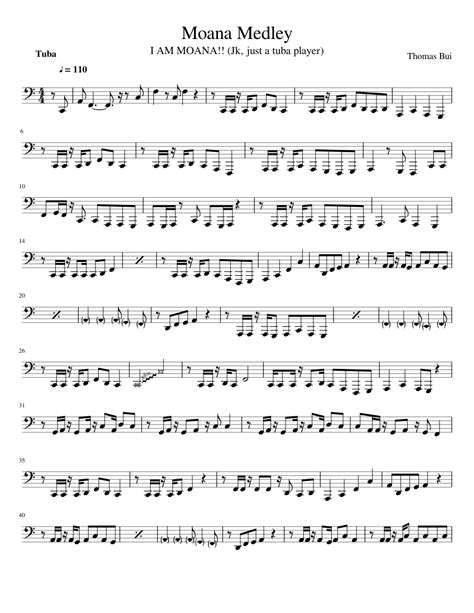 Moana Medley Sheet music for Piano (Solo) | Musescore.com