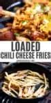 Loaded Chili Cheese Fries in a Cast Iron Skillet - Adventures of Mel