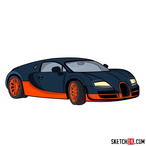 Bugatti Veyron Super Sport Coloring Pages