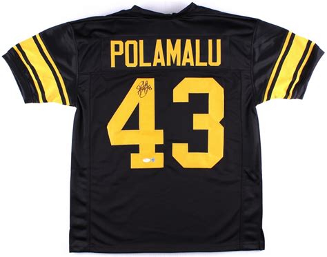 Troy Polamalu Signed Steelers Throwback Jersey (JSA COA & TSE COA) | Pristine Auction