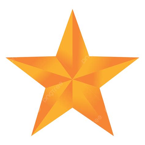 3d Estrella Naranja Vector Gratis PNG ,dibujos Estrella, 3d, Elementos PNG y Vector para ...