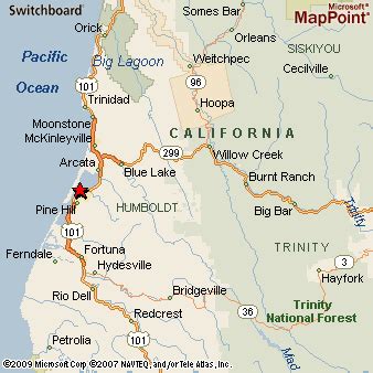 Eureka, California Area Map & More